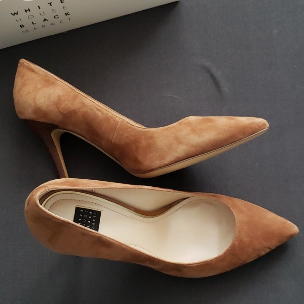 WHBM Olivia Suede Heels